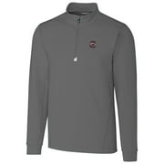 Men's Cutter \u0026 Buck Gray South Carolina Gamecocks Collegiate Big \u0026 Tall Traverse Half-Zip Jacket